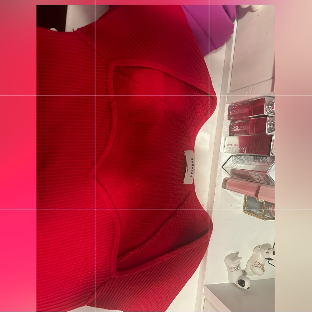 Aritzia red top never worn size small